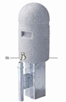 車止め 景観製品 Rp 500k 擬石風リサイクルプラスチックボラード 株式会社サンポール 車止め 景観製品 旗ポール等の製造販売